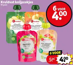 Kruidvat Kruidvat knijpzakjes aanbieding