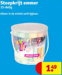 Kruidvat Stoepkrijt emmer aanbieding
