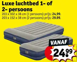 Kruidvat Luxe luchtbed 1 of 2 persoons aanbieding