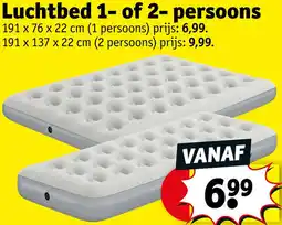 Kruidvat Luchtbed 1 of 2 persoons aanbieding