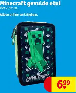 Kruidvat Minecraft gevulde etui aanbieding