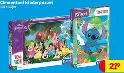 Kruidvat Clementoni kinderpuzzel aanbieding