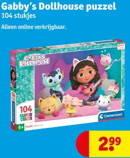 Kruidvat Gabby's Dollhouse puzzel aanbieding