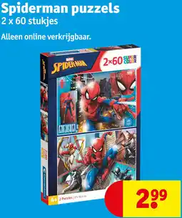 Kruidvat Spiderman puzzels aanbieding