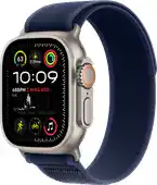Bol.com Apple Watch Ultra 2 GPS + Cellular 49mm Natural Titanium Case with Blue Trail Loop - M/L aanbieding