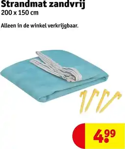 Kruidvat Strandmat zandvrij aanbieding