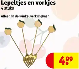 Kruidvat Lepeltjes en vorkjes aanbieding