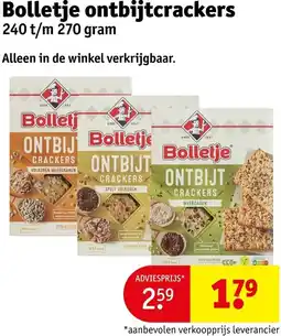 Kruidvat Bolletje ontbijtcrackers aanbieding