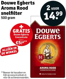 Kruidvat Douwe Egberts Aroma Rood snelfilter aanbieding