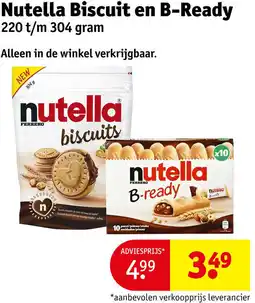 Kruidvat Nutella Biscuit en B-Ready aanbieding