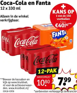 Kruidvat Coca-Cola en Fanta aanbieding