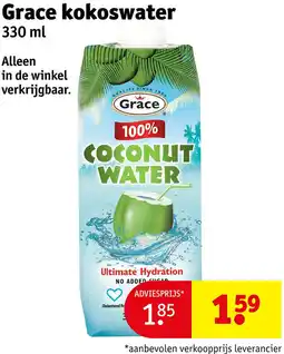 Kruidvat Grace kokoswater aanbieding