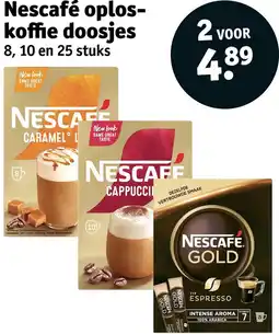 Kruidvat Nescafé oploskoffie doosjes aanbieding
