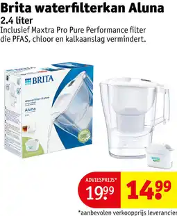 Kruidvat Brita waterfilterkan Aluna aanbieding