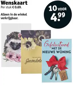 Kruidvat Wenskaart aanbieding