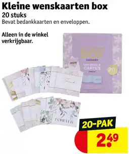 Kruidvat Kleine wenskaarten box aanbieding