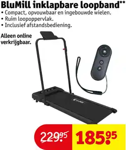 Kruidvat BluMill inklapbare loopband aanbieding