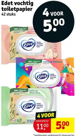 Kruidvat Edet vochtig toiletpapier aanbieding