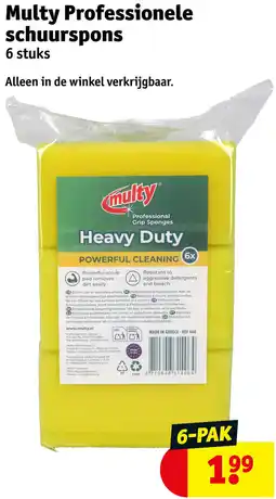 Kruidvat Multy Professionele schuurspons aanbieding