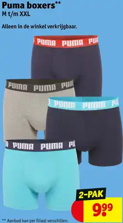 Kruidvat Puma boxers aanbieding