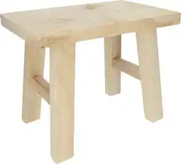 Dirk Houten bijzettafel 31x19x25cm aanbieding