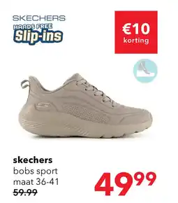 Scapino Skechers BOBS Sport Squad Waves dames sneakers beige aanbieding