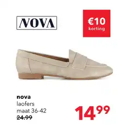 Scapino Nova dames loafers beige aanbieding