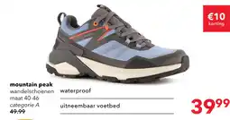 Scapino Mountain Peak heren wandelschoenen cat. A grijs blauw aanbieding