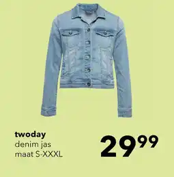 Scapino TwoDay dames spijkerjas blauw aanbieding