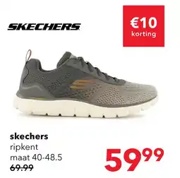 Scapino Skechers Ripkent heren sneakers groen aanbieding