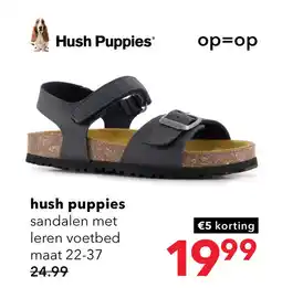 Scapino Hush Puppies jongens bio sandalen donkerblauw aanbieding