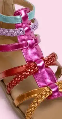 Scapino Blue Box metallic meisjes sandalen multicolor aanbieding