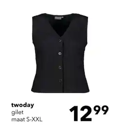 Scapino TwoDay dames gilet zwart aanbieding