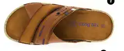 Scapino Van Beers leren heren slippers bruin aanbieding
