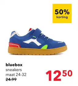 Scapino Blue Box jongens sneakers blauw rood aanbieding