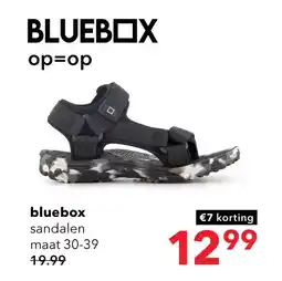 Scapino Blue Box jongens sandalen zwart met camouflage aanbieding