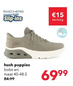 Scapino Skechers BOBS Arc Waves 2.0 heren sneakers beige aanbieding