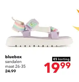 Scapino Blue Box sandalen meisjes met regenboog aanbieding