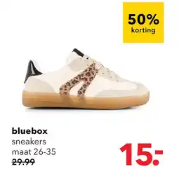 Scapino Blue Box meisjes sneakers wit met panterprint aanbieding