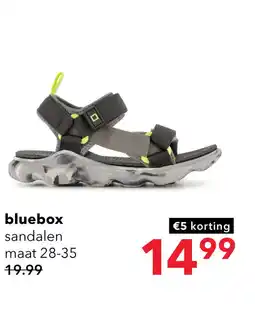 Scapino Blue Box jongens sandalen zwart grijs aanbieding