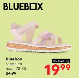 Scapino Blue Box meisjes sandalen met glitters roze paars aanbieding