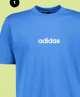 Scapino Adidas M LIN SJ heren T-shirt blauw aanbieding