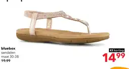 Scapino Blue Box meisjes sandalen met strass steentjes aanbieding