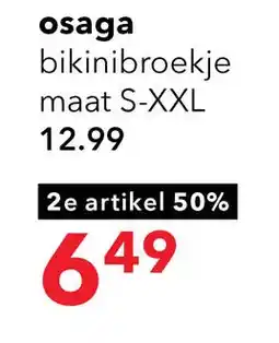 Scapino Osaga dames high waist hipster bikinibroekje bruin aanbieding