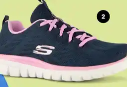 Scapino Skechers Graceful Get Connected dames sneakers blauw aanbieding
