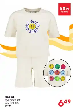 Scapino Emoji kinder set wit aanbieding