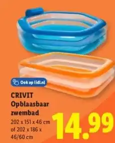 Lidl Ook op lidl.nl CRIVIT Opblaasbare strandstoel aanbieding