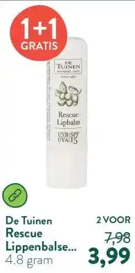 Holland & Barrett Rescue Lippenbalsem SPF 15 aanbieding