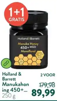 Holland & Barrett Manukahoning 450+ MGO Monofloraal aanbieding