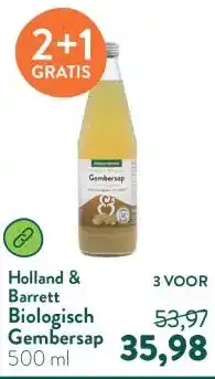 Holland & Barrett Biologisch Gembersap aanbieding